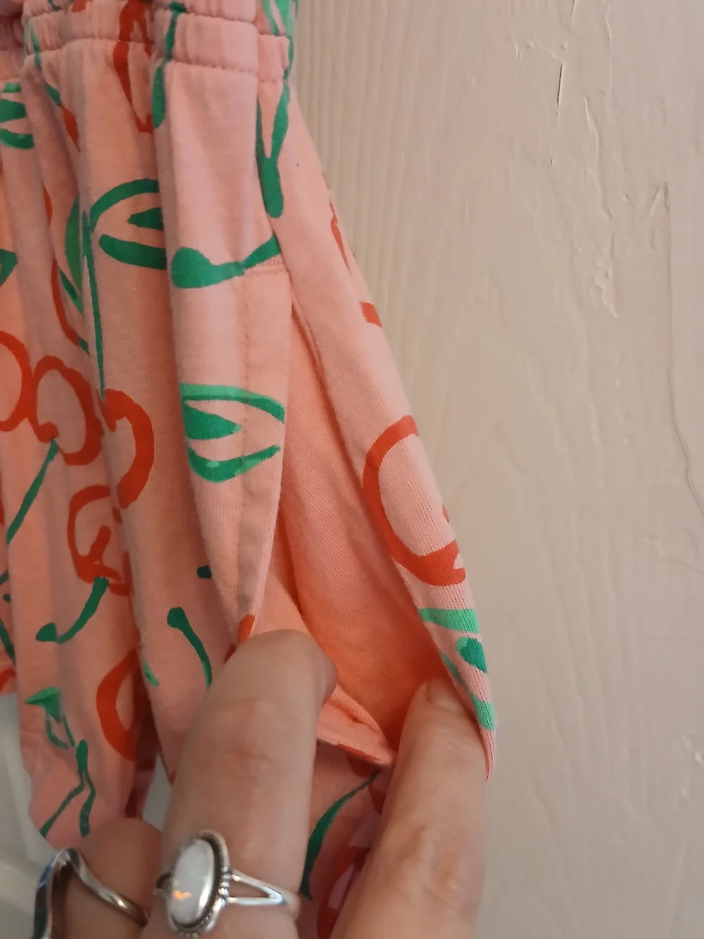 Old Navy Pink Cherry Print Romper